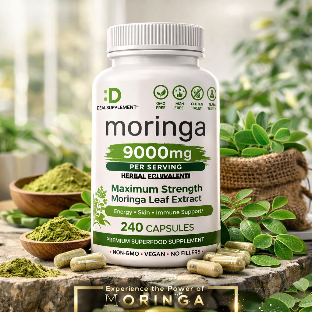 Moringa Pure 9000mg High-Potency Capsules